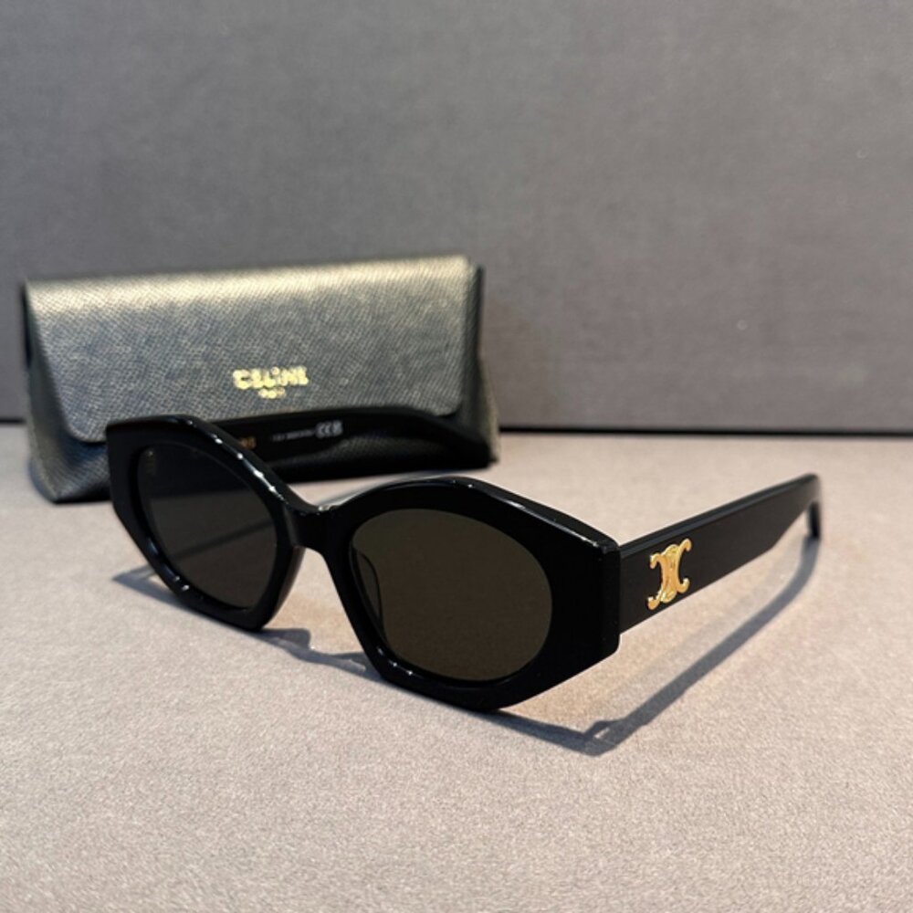 Women's Celine Triomphe Black Sunglasses
